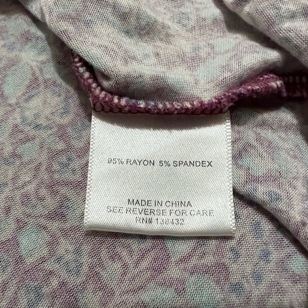 Modcloth Sleeveless Knit Top With Keyhole Accent Purple and Blue Size Small - Picture 6 of 7